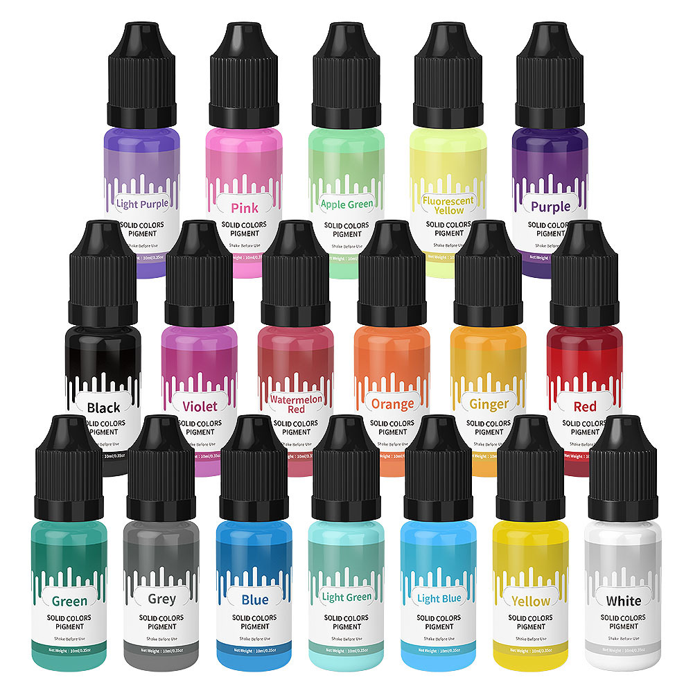 Resin Dye Opaque - 18 farben 10 ml Macaron Solide