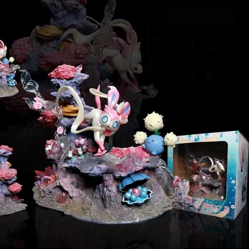 Resin Art Things - GK-Figur Sylveon Shroomish Clamperl Fairy Island