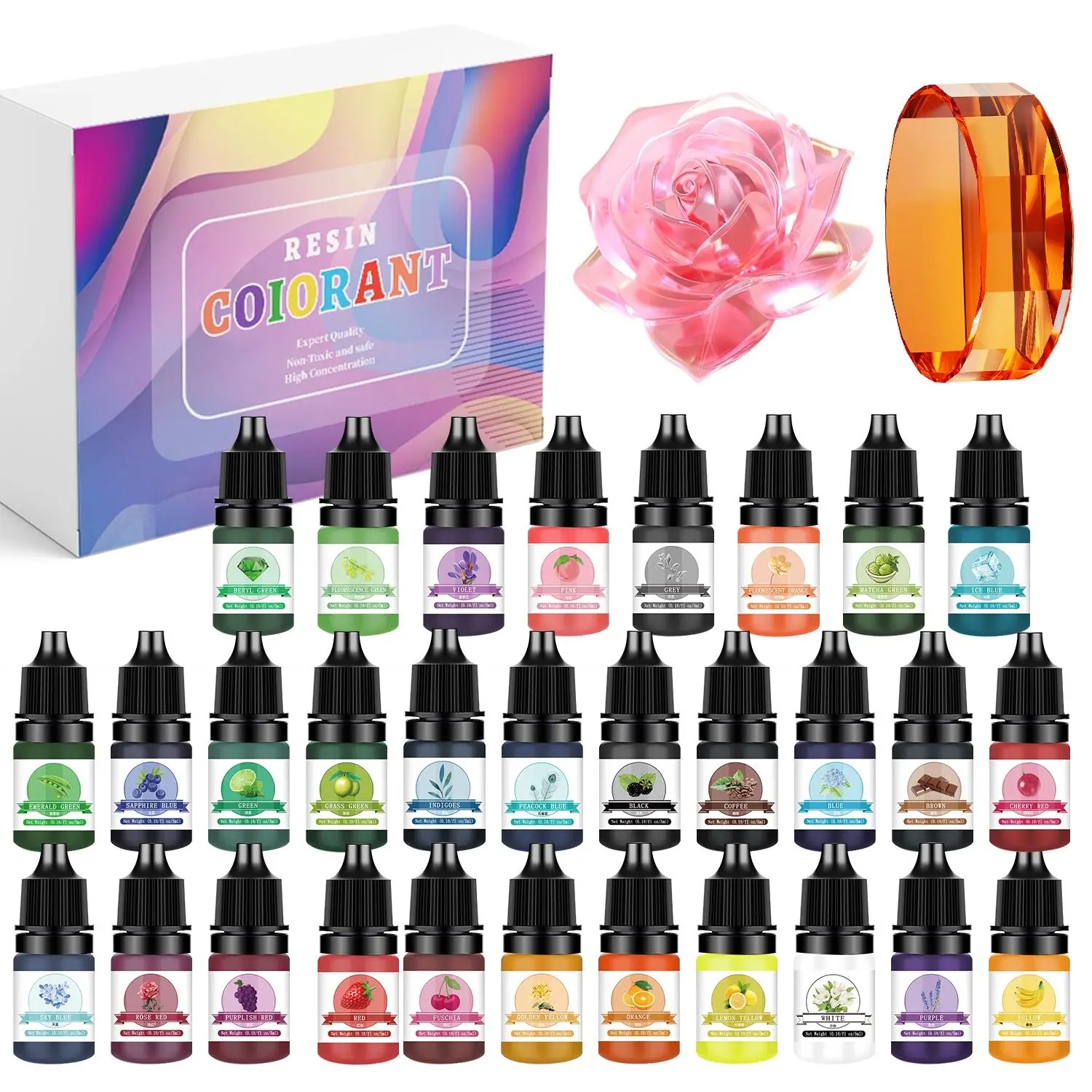 Resin Dye Opaque - 30 farben 5 ml Epoxidharz Pigment