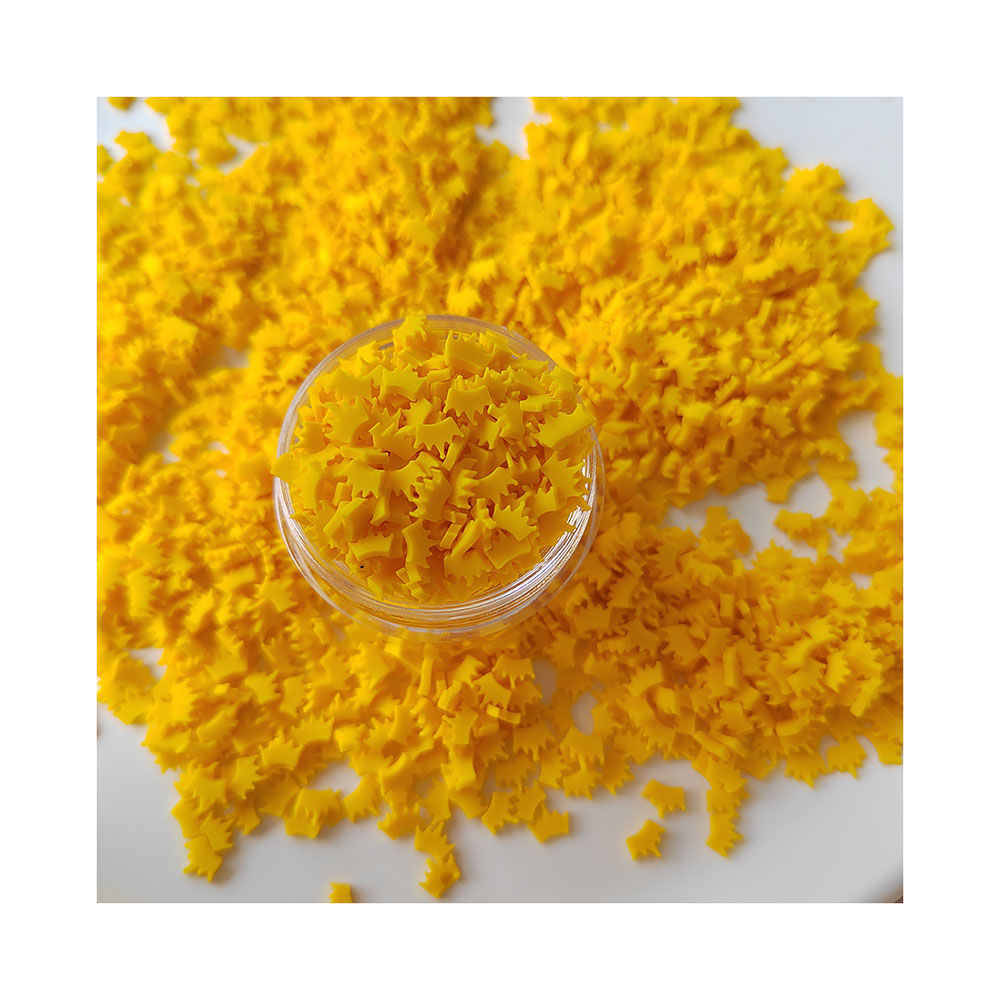 Resin Art Clay - Gelbe Kronen scheiben Polymer Hot Clay