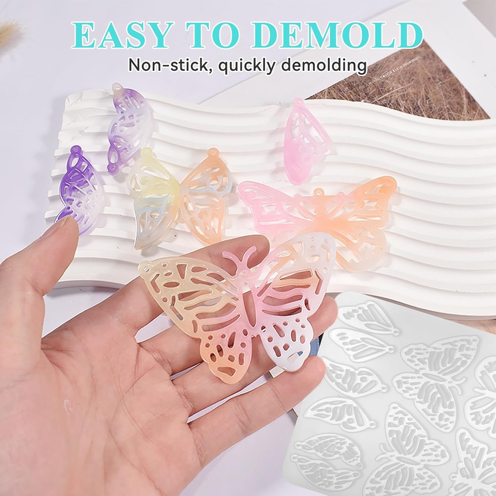 Resin Art Earrings Kit - A20I 143-teiliges Harz-Ohrringformen-Set Silikon-Harzformen für Schmuck,