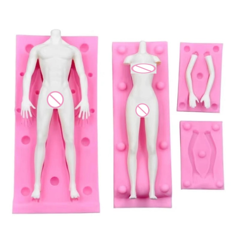 Resin Art Clay - Silikon Polymer Clay Formen Puppe Körperförmige