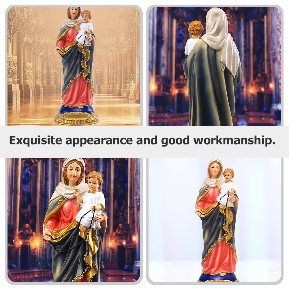 Resin Art Mary - Heilige Maria Harz-Religionsornament Tischdekoration Katholische Statue
