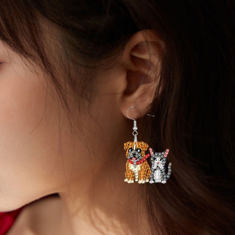 4 Paar doppelseitige Diamant-M – Resin Art Earrings Kit Bewertung und Preis