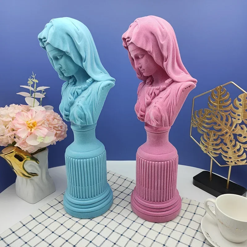 Flockbeschichtete Harz-Statue  – Resin Art Mary Bewertung und Preis