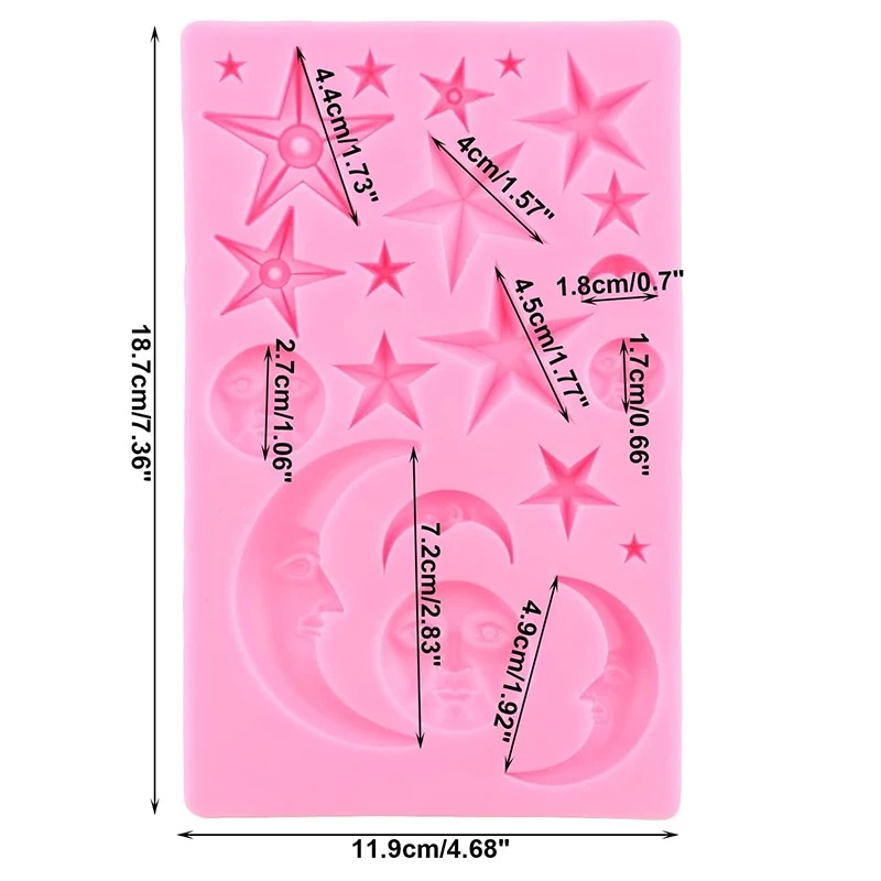 Sonnengesicht, Mond, Sterne, P – Resin Art Clay Bewertung und Preis