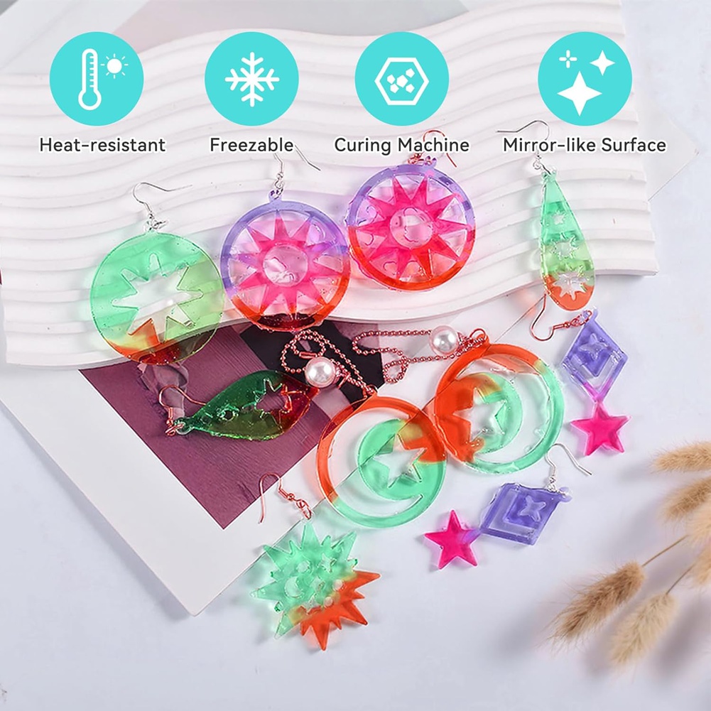 A78I 143-teiliges Harz-Ohrring – Resin Art Earrings Kit Bewertung und Preis