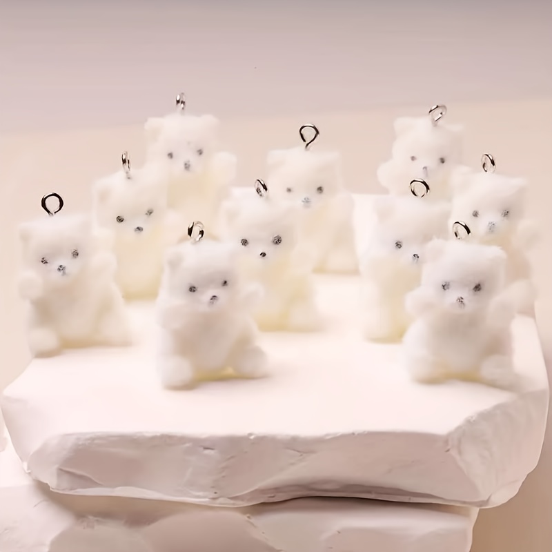 6 Stück Eisbär-Harzanhänger, W – Resin Art Things Bewertung und Preis