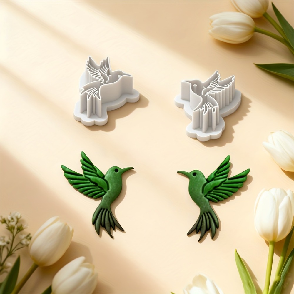 2 Stück Fliegende Kolibri-Form – Resin Art Clay Bewertung und Preis