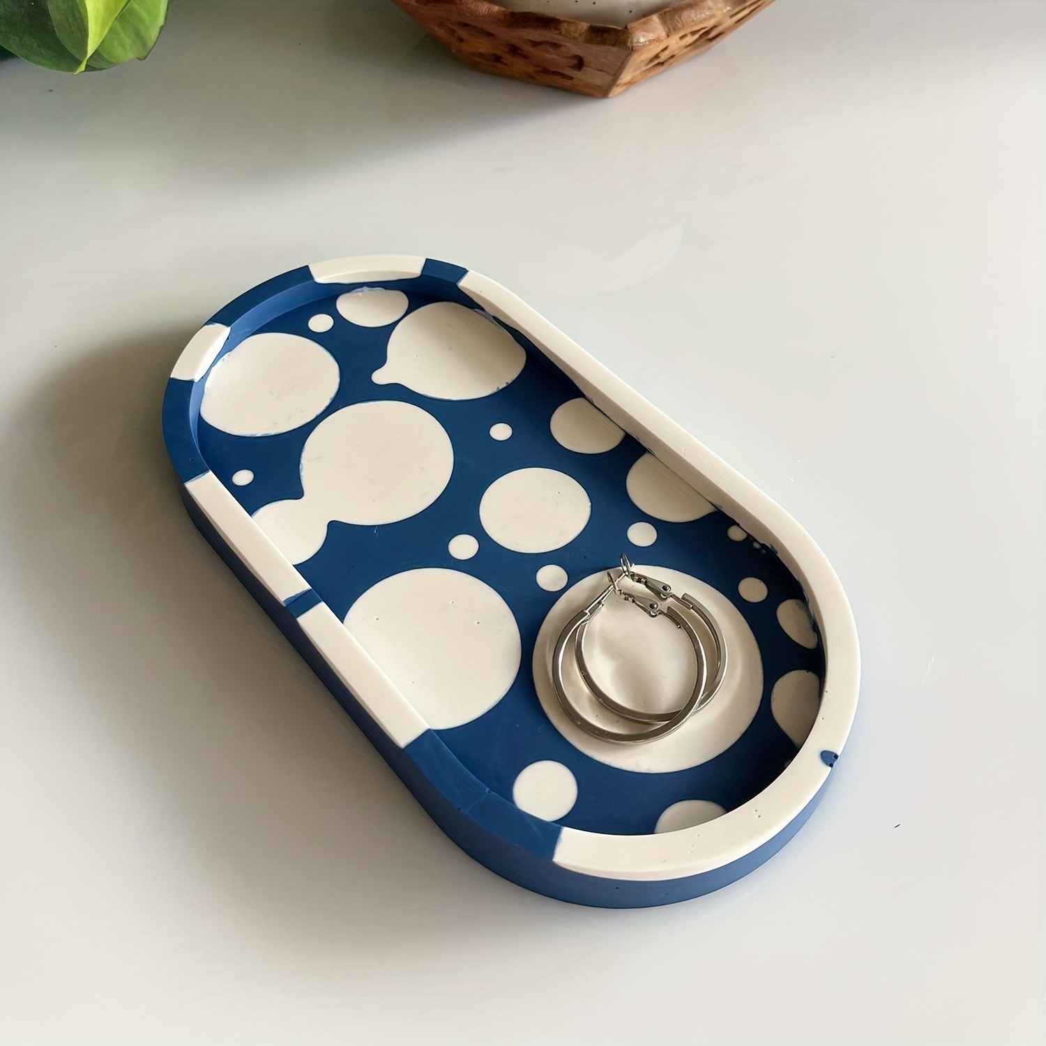 1pc Oval Untersetzer Epoxidhar – Resin Art Clay Bewertung und Preis