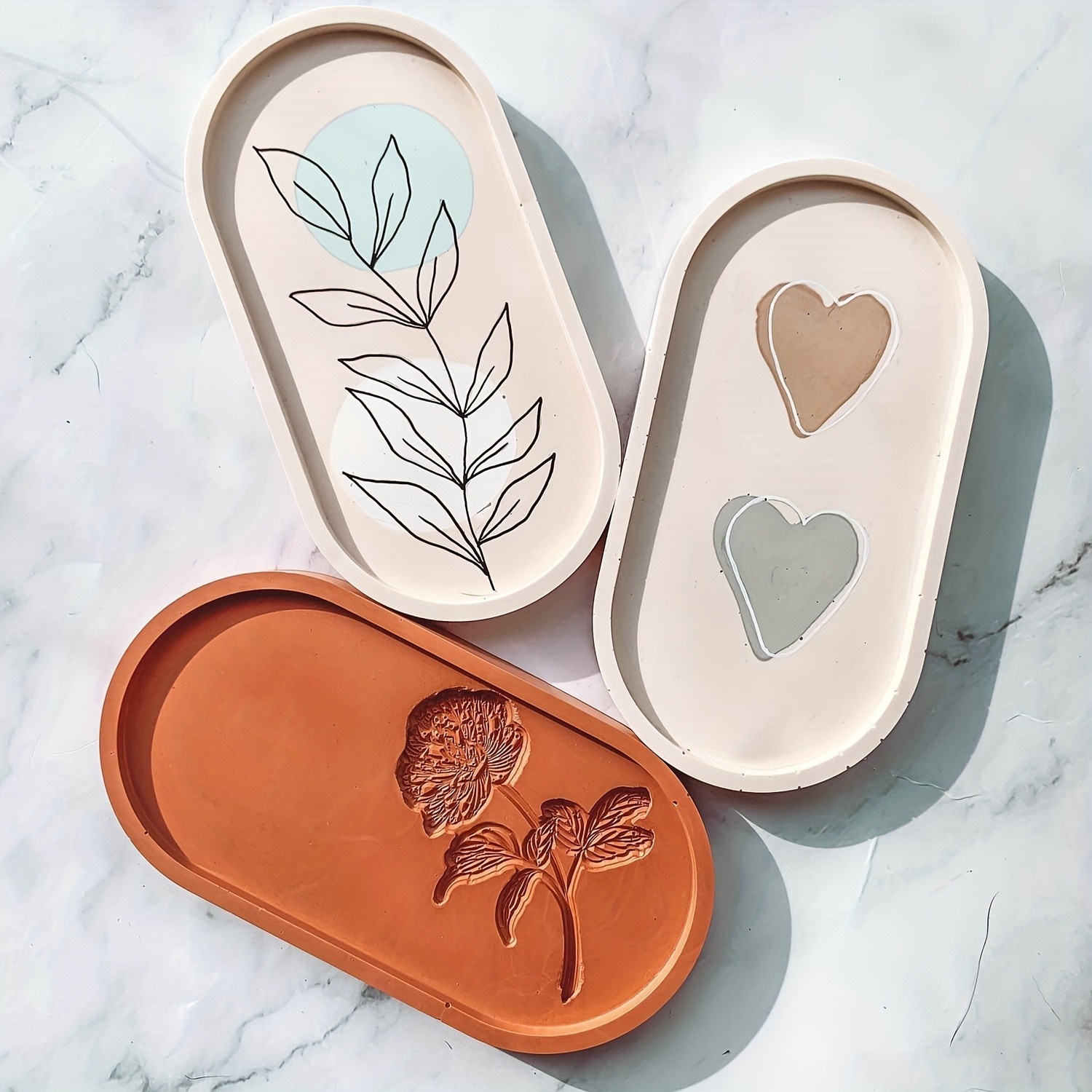1pc Oval Untersetzer Epoxidhar – Resin Art Clay Bewertung und Preis
