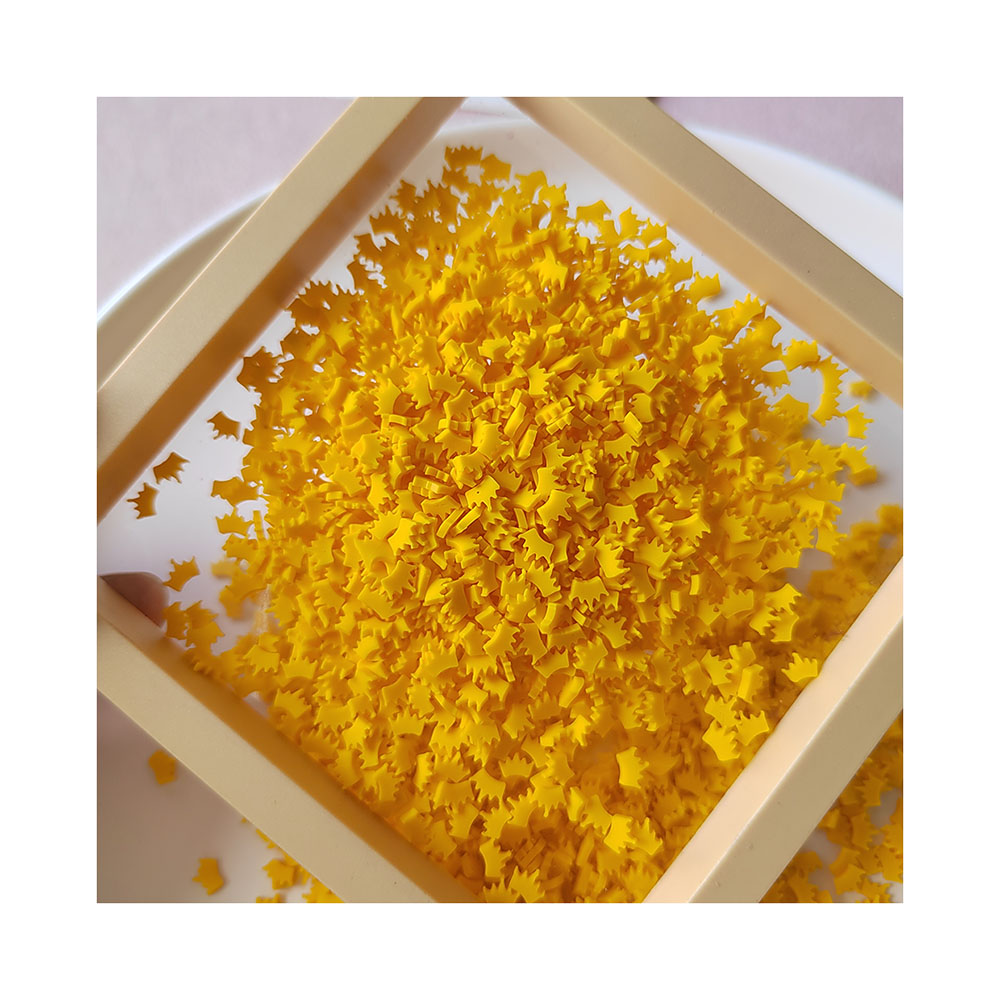 Gelbe Kronen scheiben Polymer  – Resin Art Clay Bewertung und Preis