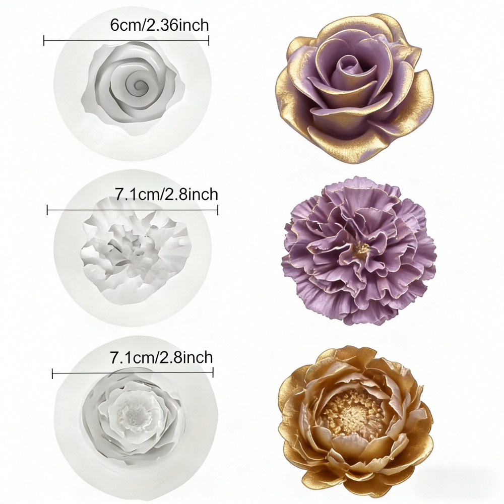 3-teilige Silikonformen für Ro – Resin Art All Bewertung und Preis