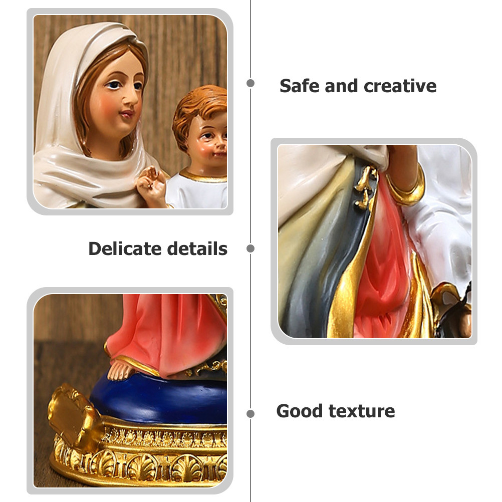 Heilige Maria Harz-Religionsor – Resin Art Mary Bewertung und Preis