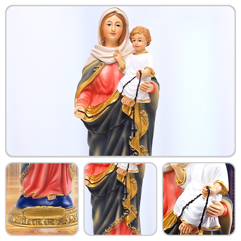 Heilige Maria Harz-Religionsor – Resin Art Mary Bewertung und Preis
