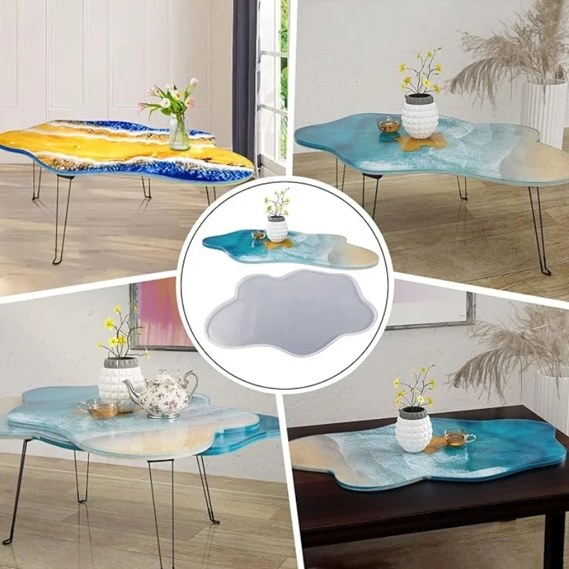 Große Tischform aus Kunstharz, – Resin Art Table Bewertung und Preis