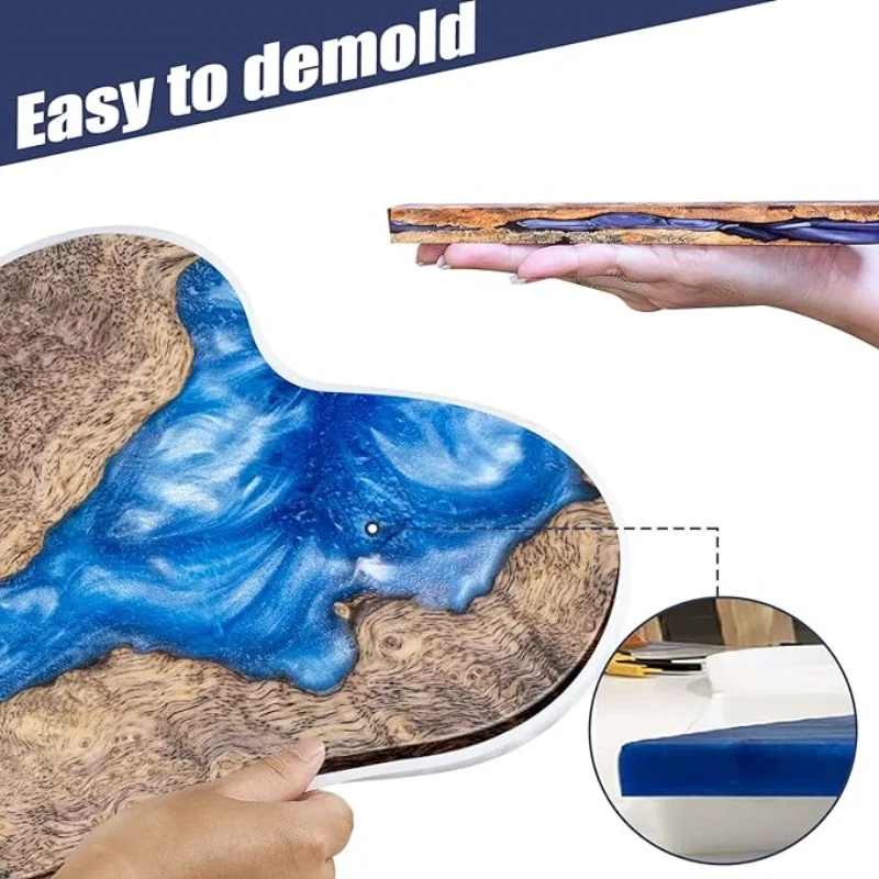 Große Tischform aus Kunstharz, – Resin Art Table Bewertung und Preis