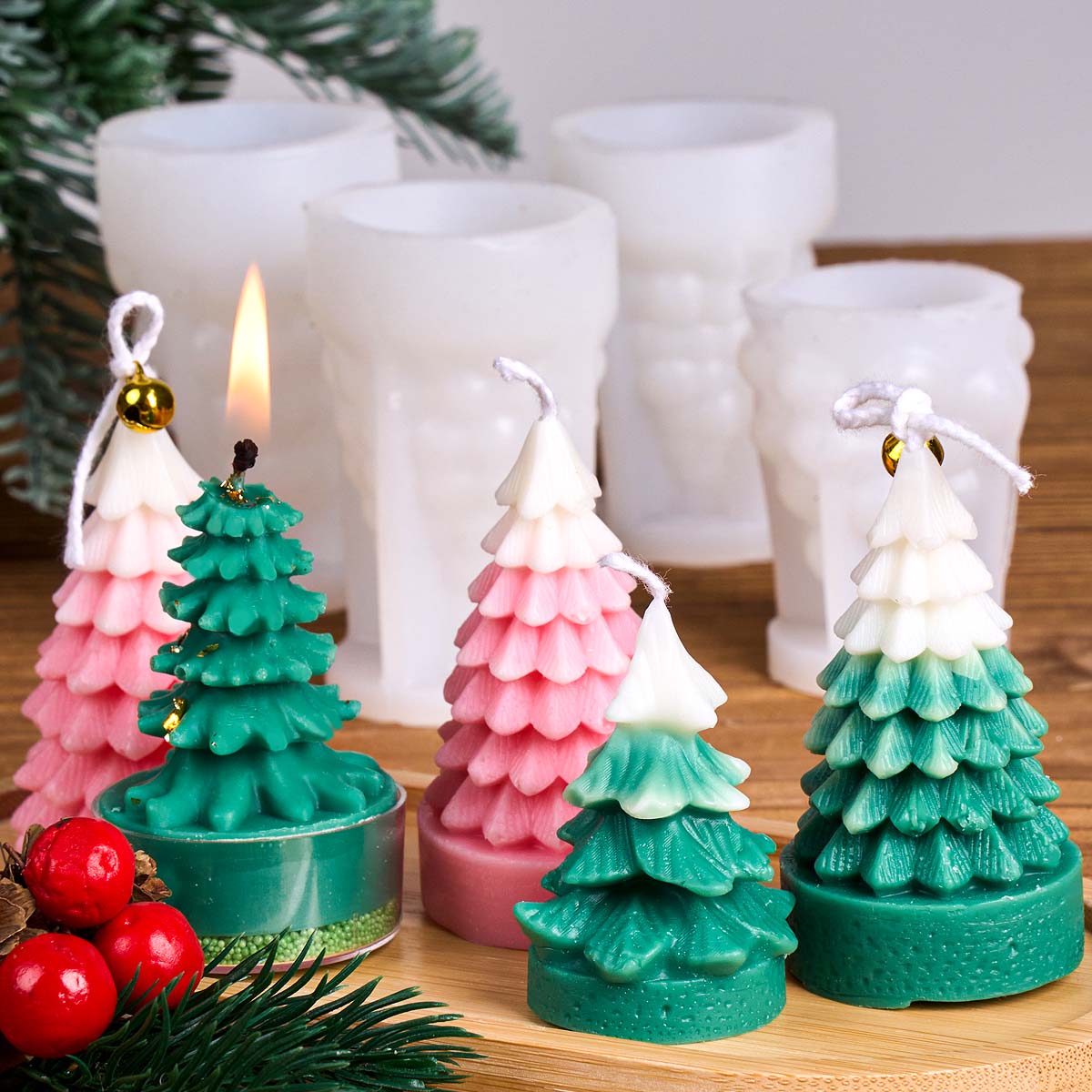 3D Weihnachtsbaum Silikon-Kerz – Xmas Resin Art Bewertung und Preis